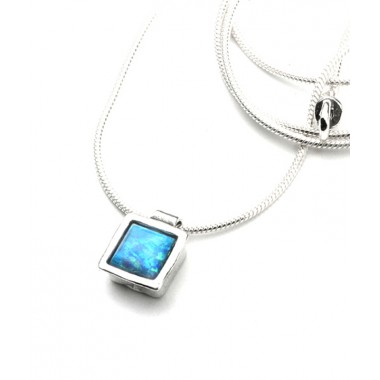 Simple Pretty Pendant with Square Opal 