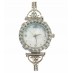 Silver Watch with Pretty Tiny Flowers