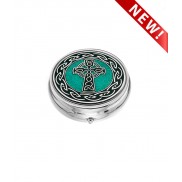 Pill box (LARGE) - Celtic Cross and Knots