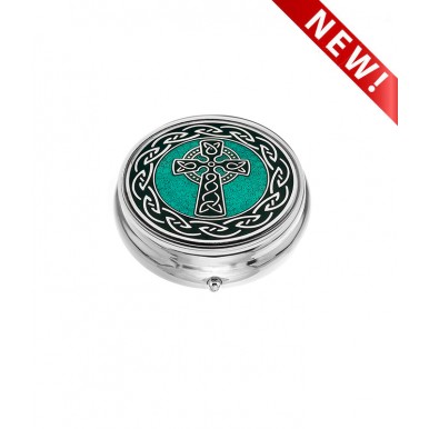 Pill box (LARGE) - Celtic Cross and Knots