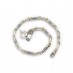 Silver bracelet with 9k gold round beads (LAST ONE)