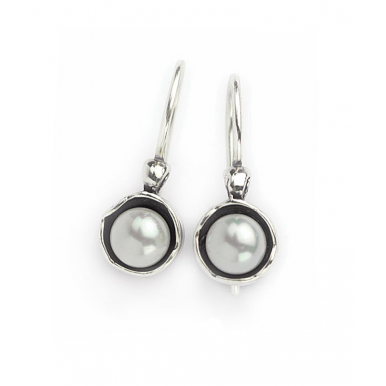 Silver and Pearl Earrings