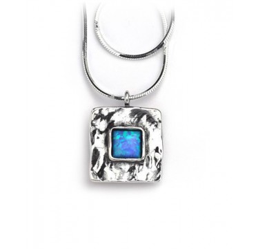 A Square Pendant with Square Opal Stone