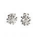 Silver Blossom Stud Earrings