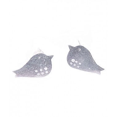 Silver Take Flight Stud Earrings