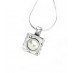 Square pendant with freshwater pearl