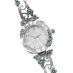 A Round Face Watch with Swirls and Little Opals